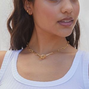 GORJANA 18K Gold Plated Harper Necklace 17 inches long